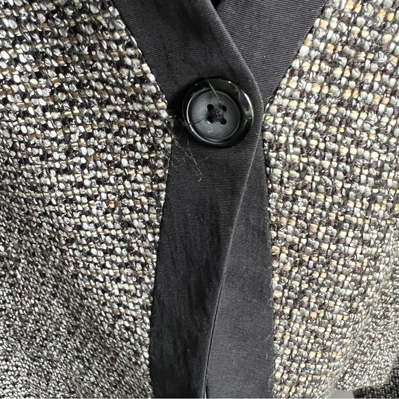 Dana Buchman Elegant Black Tweed Jacket Blazer - Picture 2 of 10